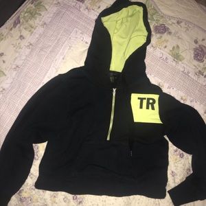 True religion crop top hoodie size xsmall